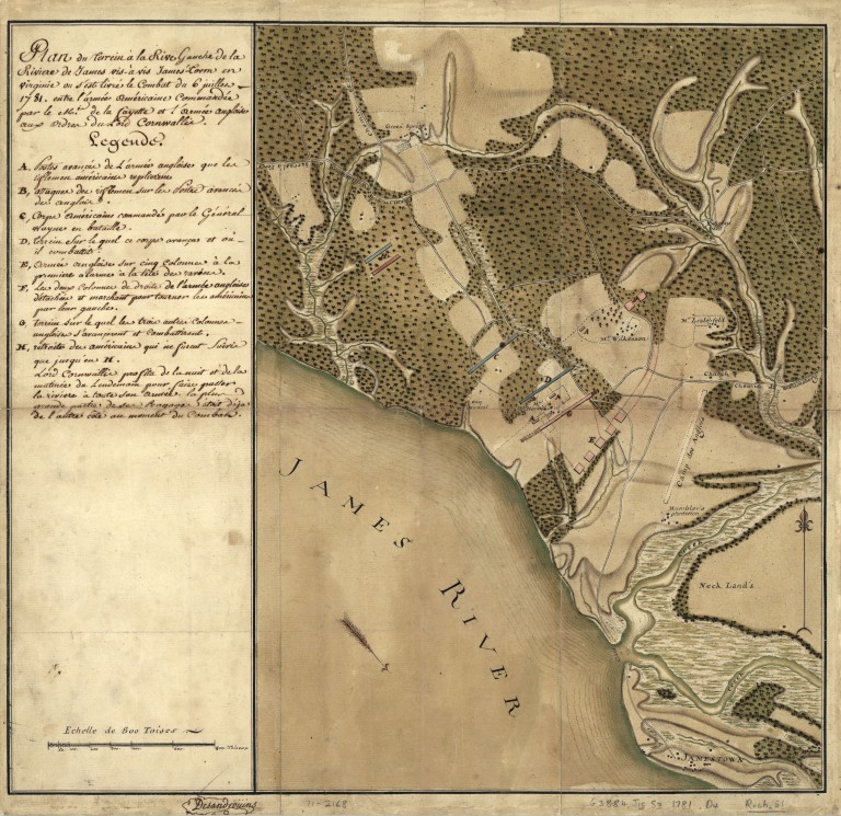 Map of Jamestown