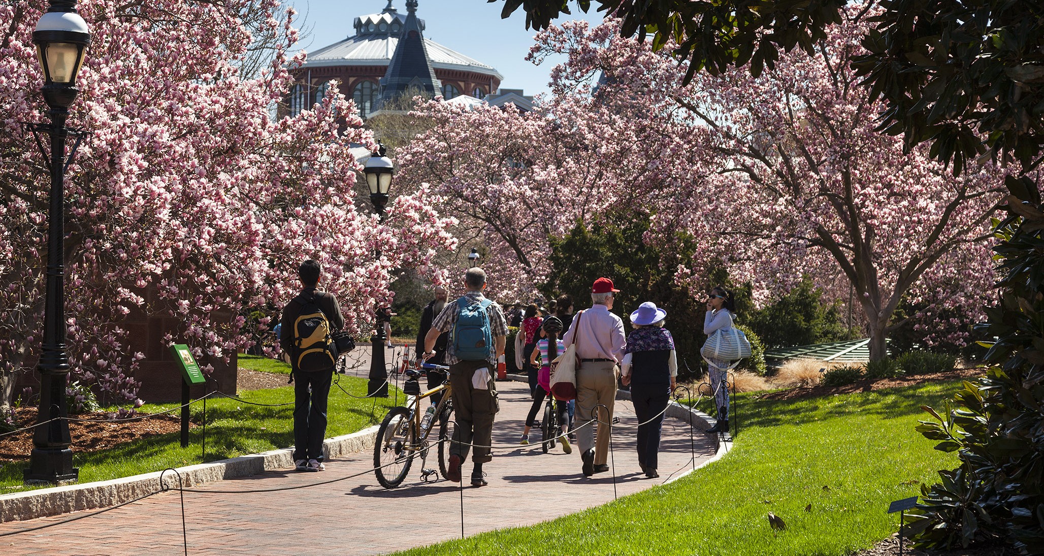 Enid A. Haupt Garden in spring