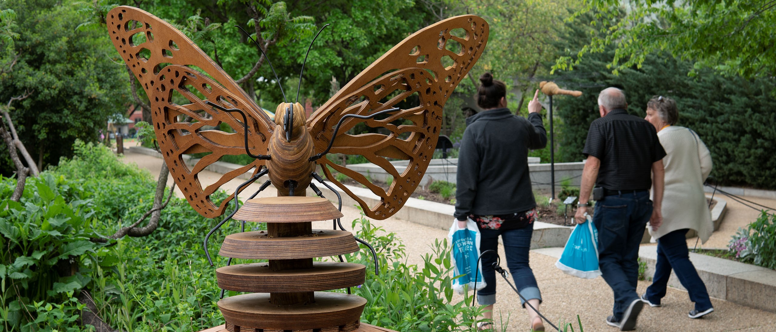 Habitat Exhibition in the Pollinator Garden at the National Museum of Natural History