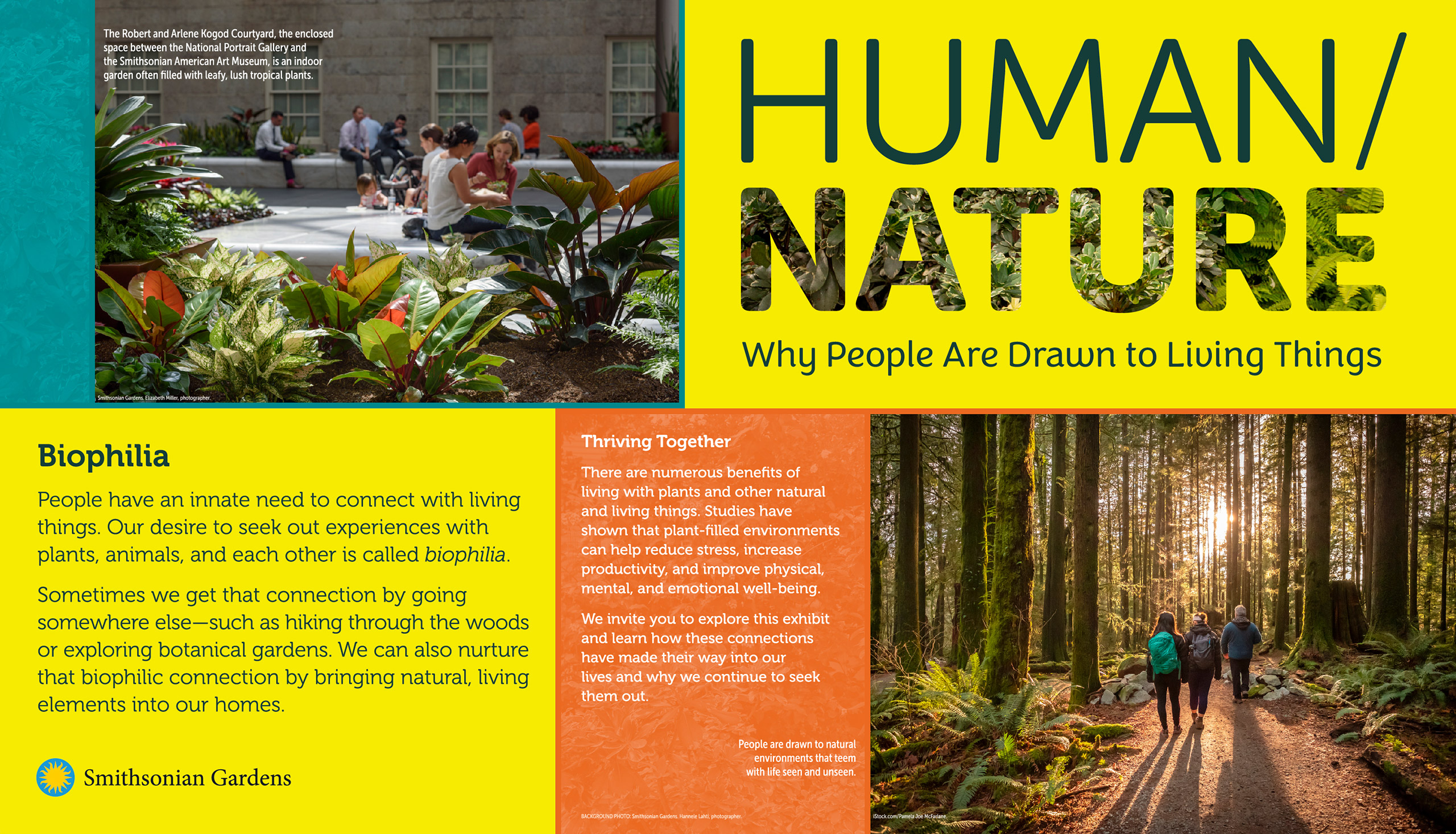 Human/Nature exhibit panel: Biophilia