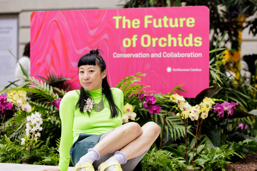 Phaan Howng at The Future of Orchids exhibit