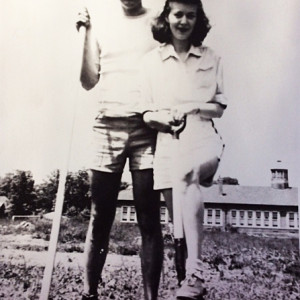 Arthur and Nancy Hess at the Quanah Garden.