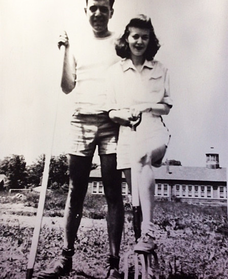 Arthur and Nancy Hess at the Quanah Garden.