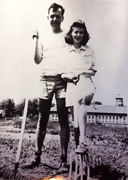 Arthur and Nancy Hess at the Quanah Garden.