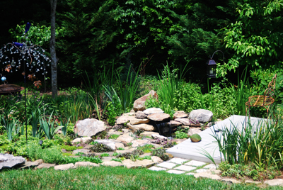 Keller house, far backyard