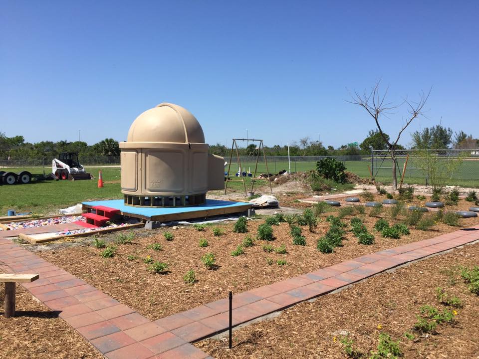 The butterfly garden attract pollinators to Marjory's Garden.