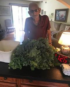 My 96-Year-Old Dad has a Green Thumb in West Virginia and kale.