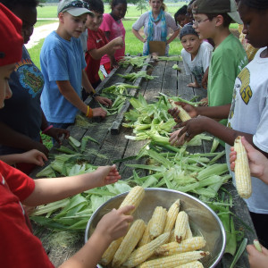 Campers at the Hickory Hill Children's Garden to learn to grow their own food