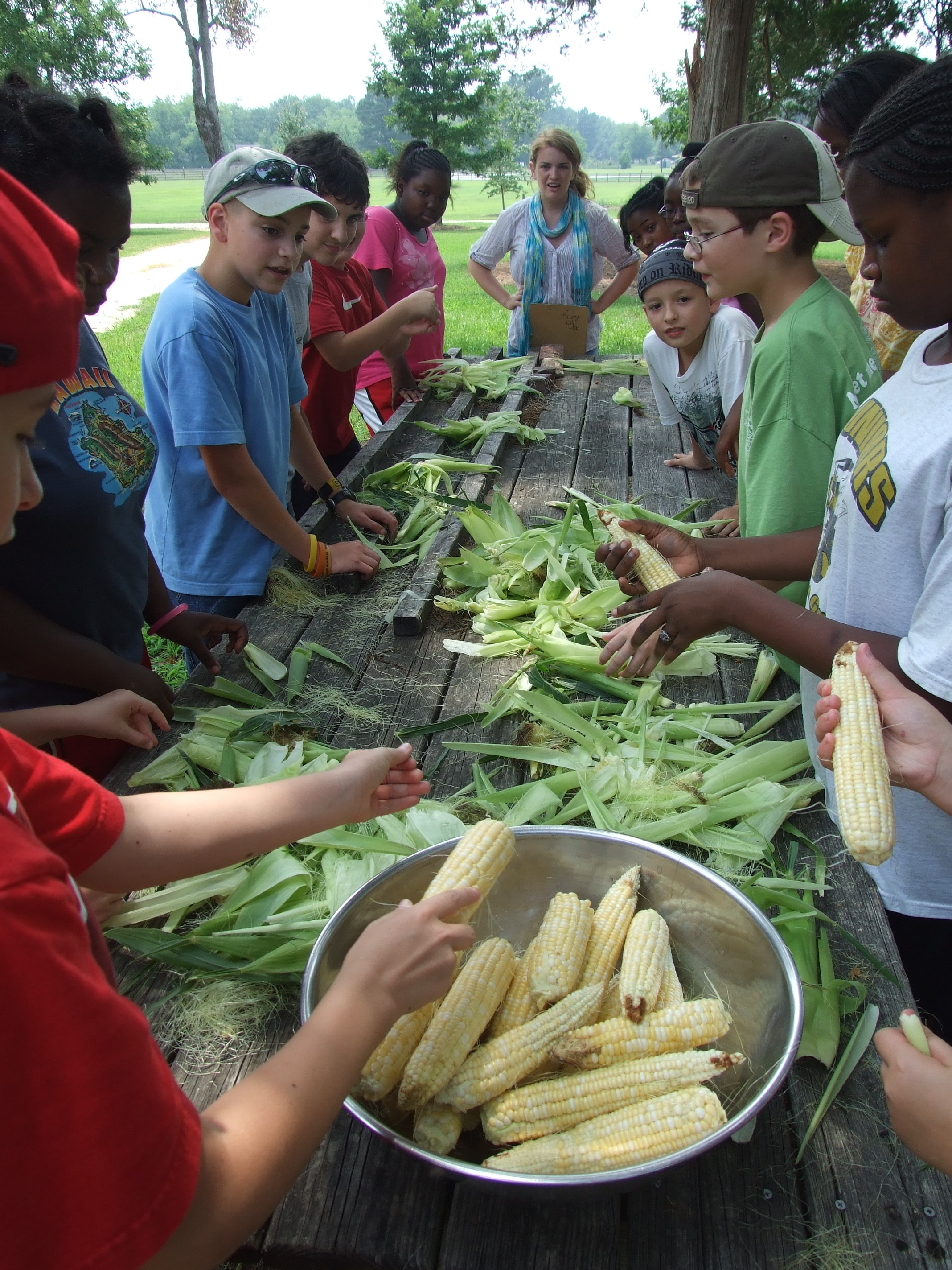 Campers at the Hickory Hill Children's Garden to learn to grow their own food