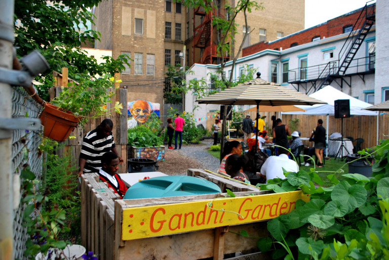 Entrance to the Gandhi Garden