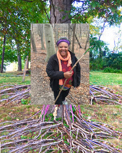 Gratitude Garden in Clinton, Maryland, Digital art image created by Caryl Henry Alexander from images taken at Three Part Harmony Farm, Washington D.C.