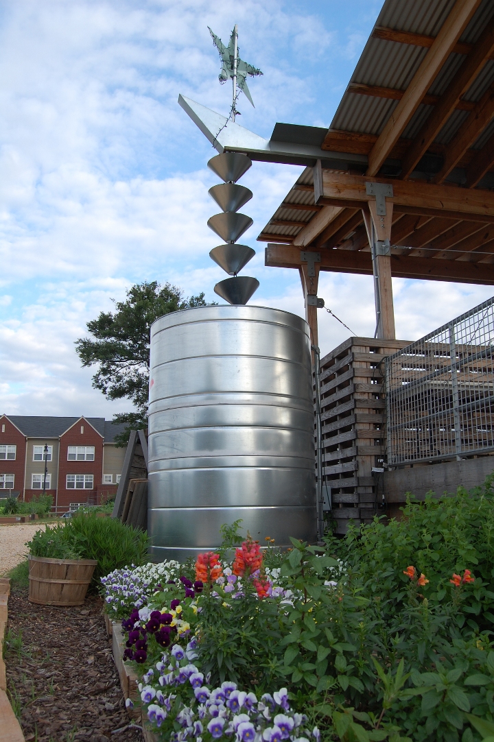 Community garden area