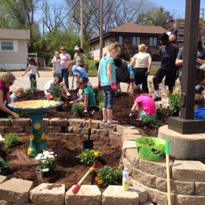 The Junior Gardeners received an award from the city of Branson honoring their hard work tending the garden at the library.