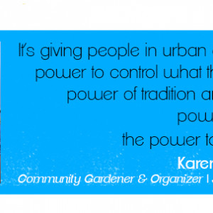 Quote from Karen Washington