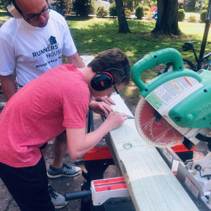 Ivan's dad taught him how to use a saw to create Ivan's Garden.