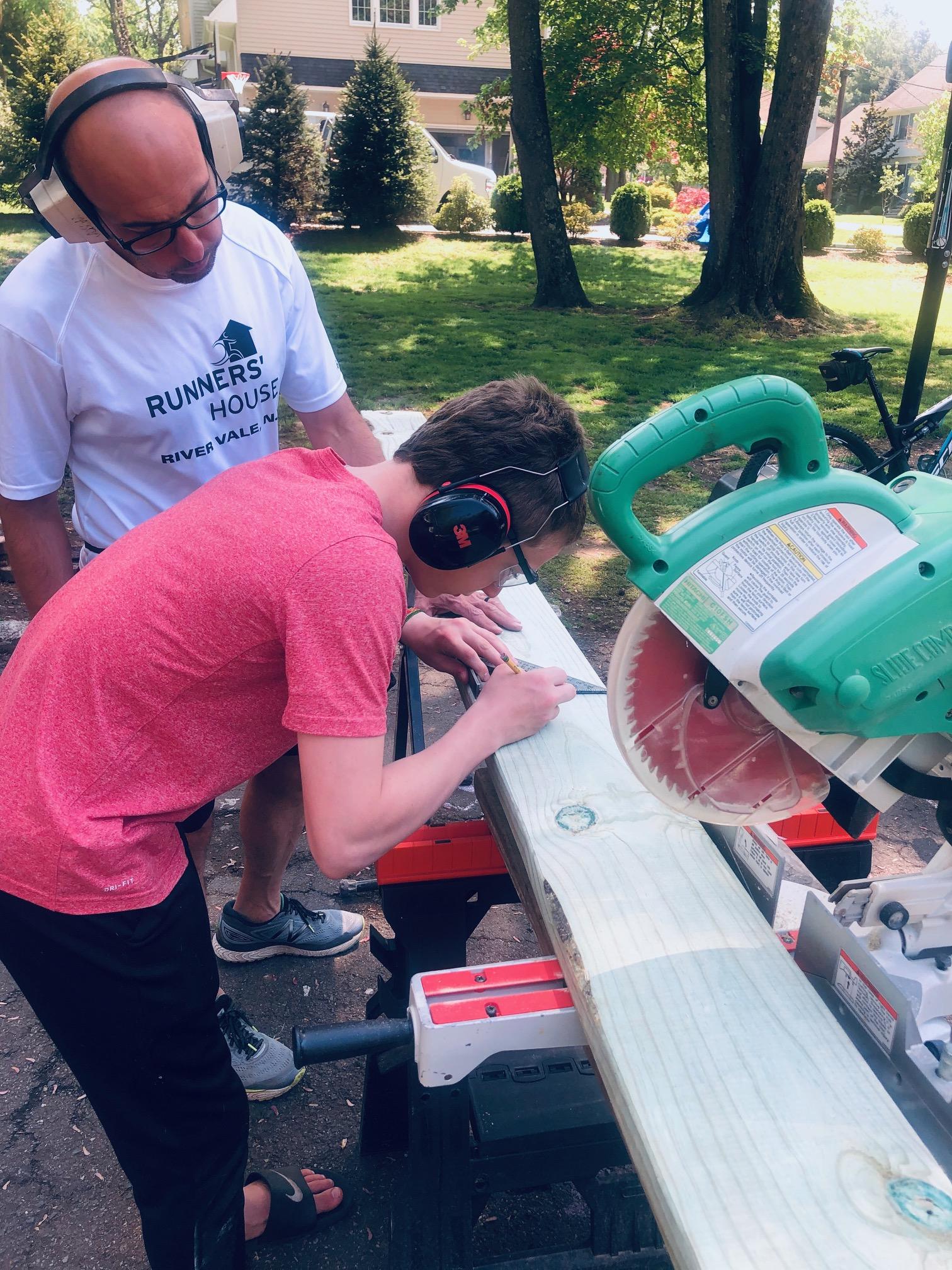 Ivan's dad taught him how to use a saw to create Ivan's Garden.