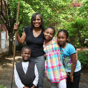 She has taken care of the greenspace that was once a vacant lot on Shepard St. for over a decade.