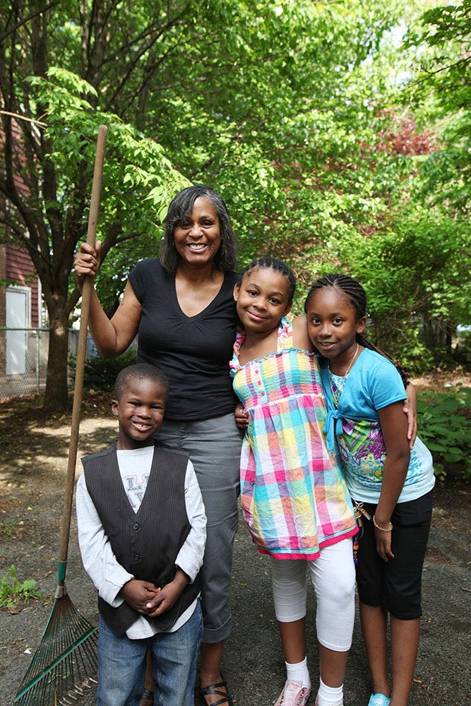 She has taken care of the greenspace that was once a vacant lot on Shepard St. for over a decade.