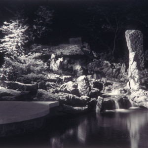 Outdoor shelter and pond