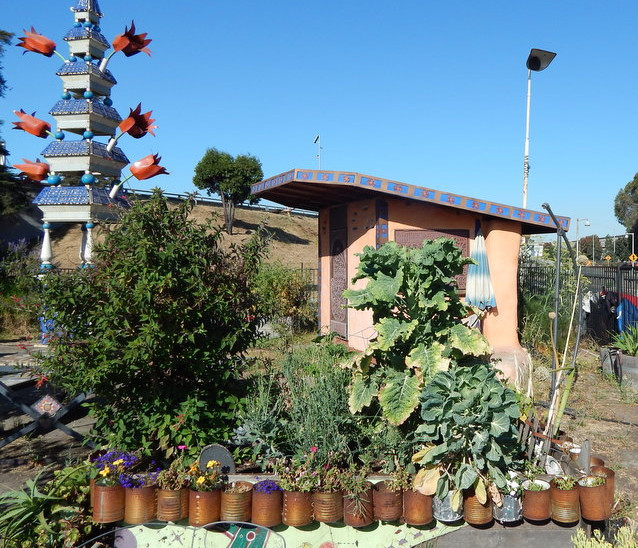 A view of the tool shed