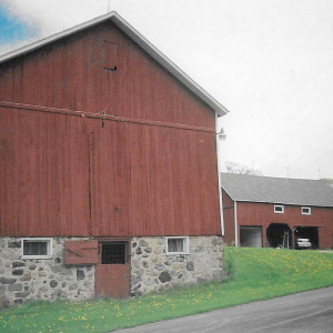 Aerial view of the Barg Family Homestead