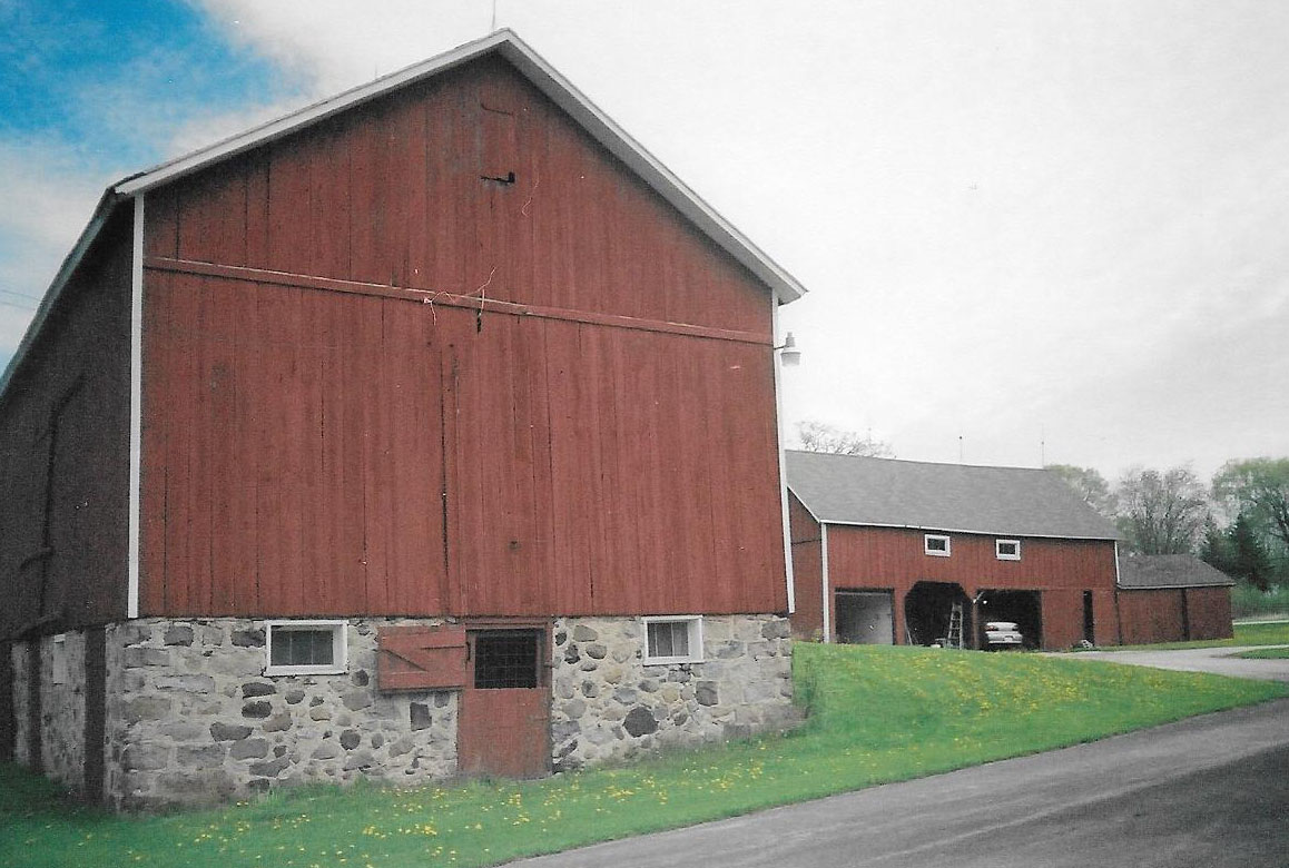 Aerial view of the Barg Family Homestead