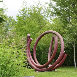 7. One of the giant lawn sculptures that was donated to the Village Green. Many photos are taken here with children playing. Sara Gaines, photographer.