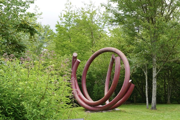 7. One of the giant lawn sculptures that was donated to the Village Green. Many photos are taken here with children playing. Sara Gaines, photographer.