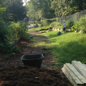 Residents can rent plots to grow food, and some plots are reserved for community education.