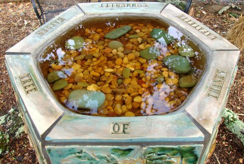 The Seedlings Donor Board at Lafayette Community Garden in Lafayette, California.