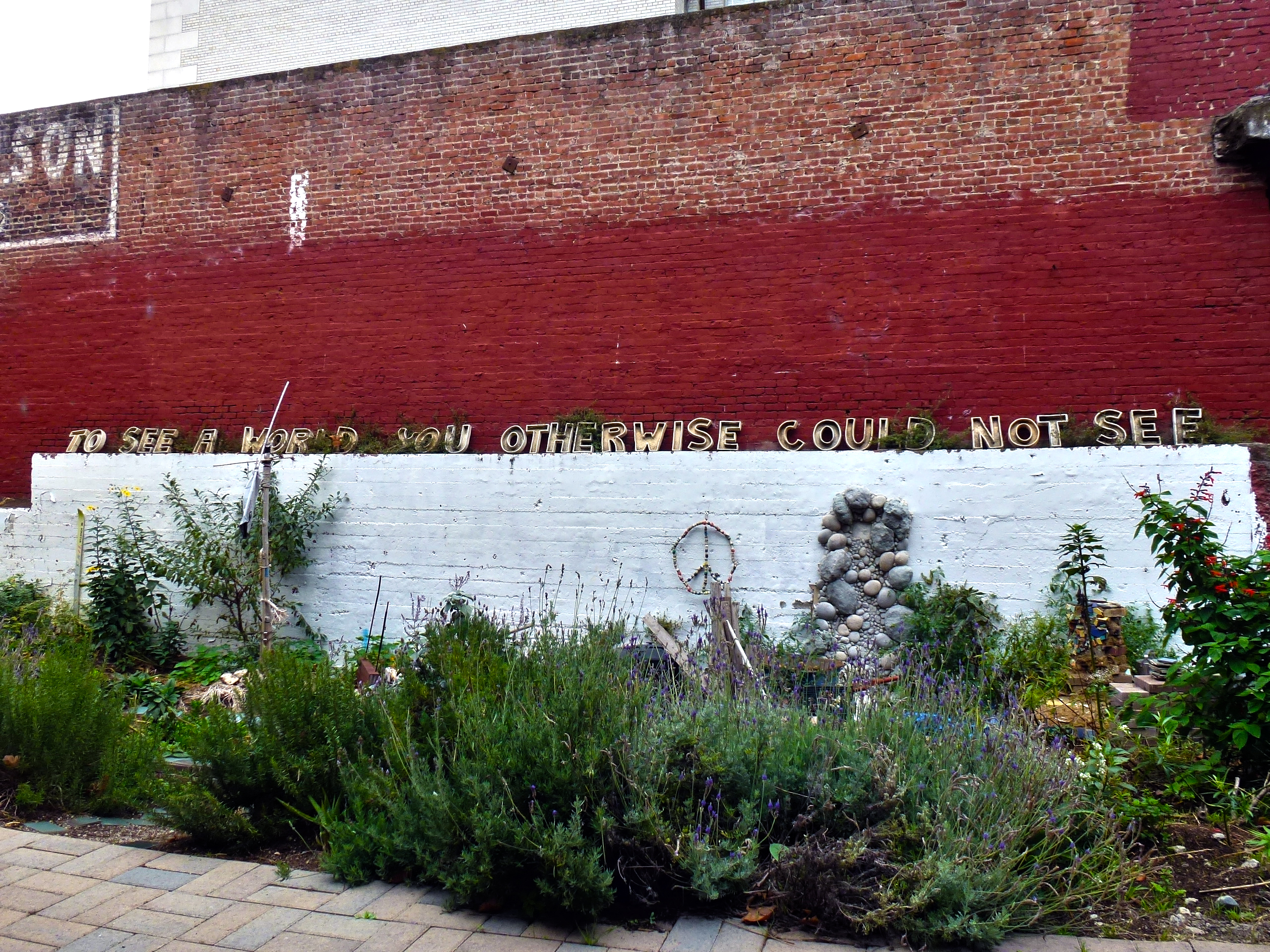 Needles littering the alleyway that separates The LightHouse from the Please Touch Community Garden were a common sight during the garden’s construction. Photo by Gk Callahan, 2011.