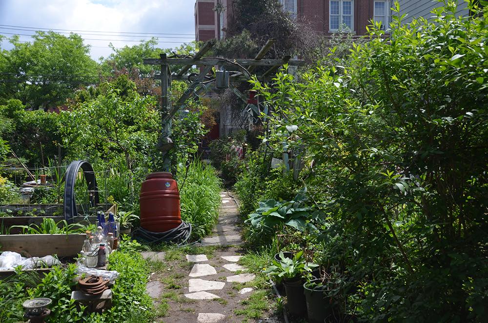 The garden was once a couple of abandoned lots.