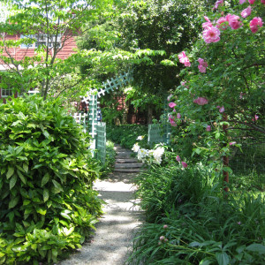 Gravel walkway at The Anne Spencer House and Garden Museum