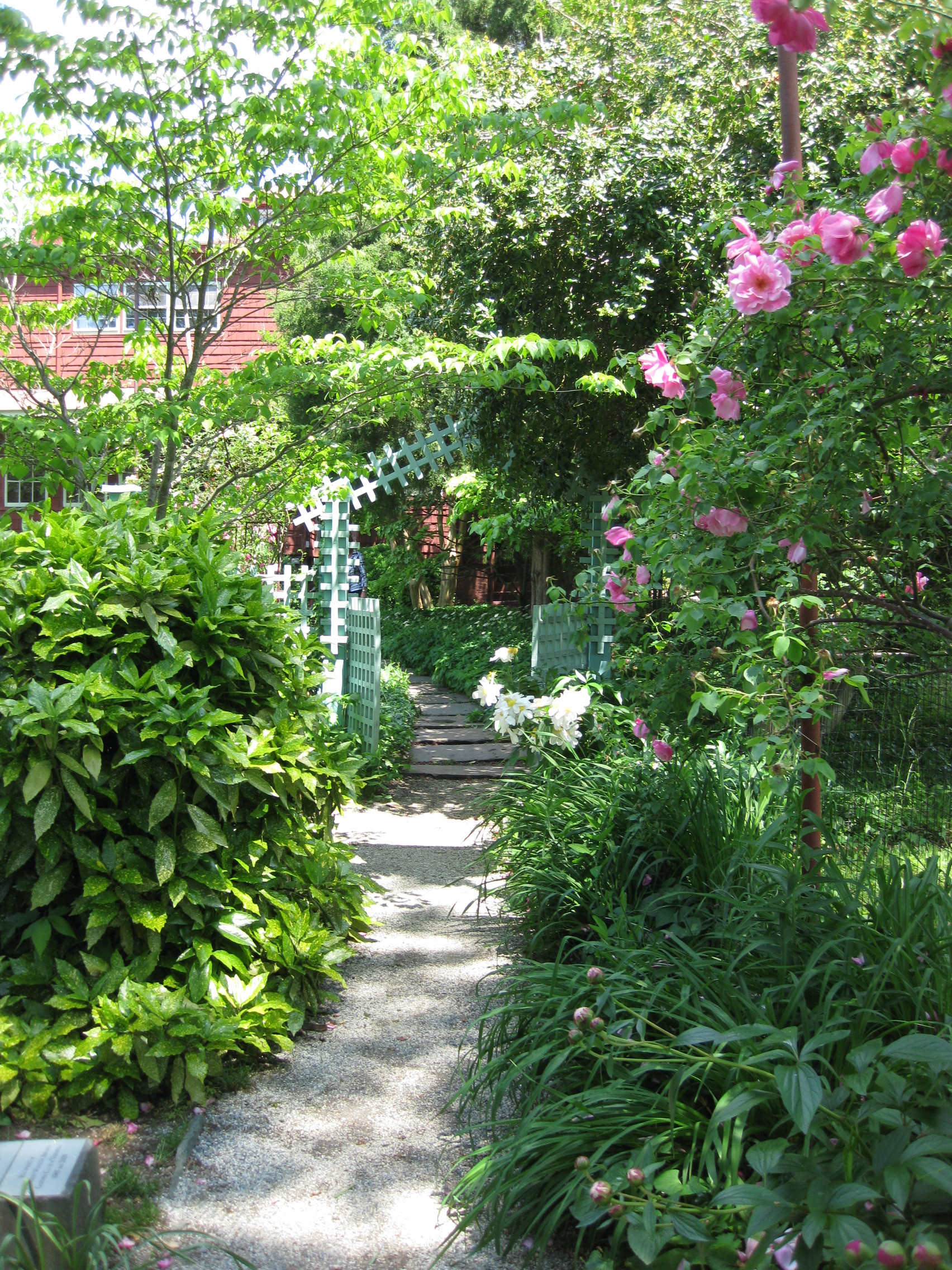 Gravel walkway at The Anne Spencer House and Garden Museum