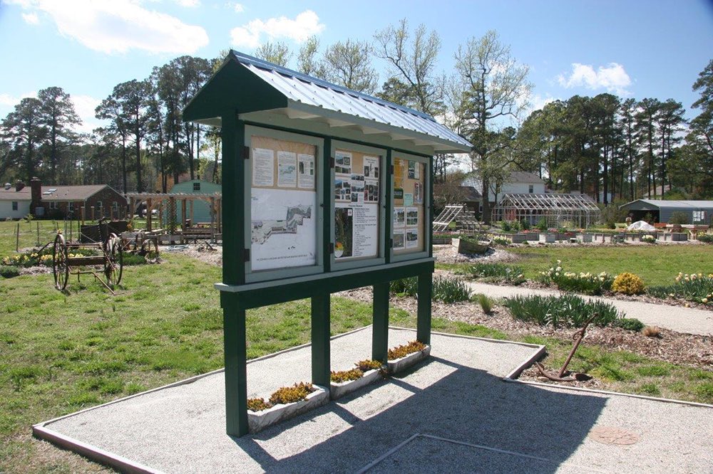 The Learning Garden includes a variety of adaptive gardening beds, including multilevel raised beds and raised planters.