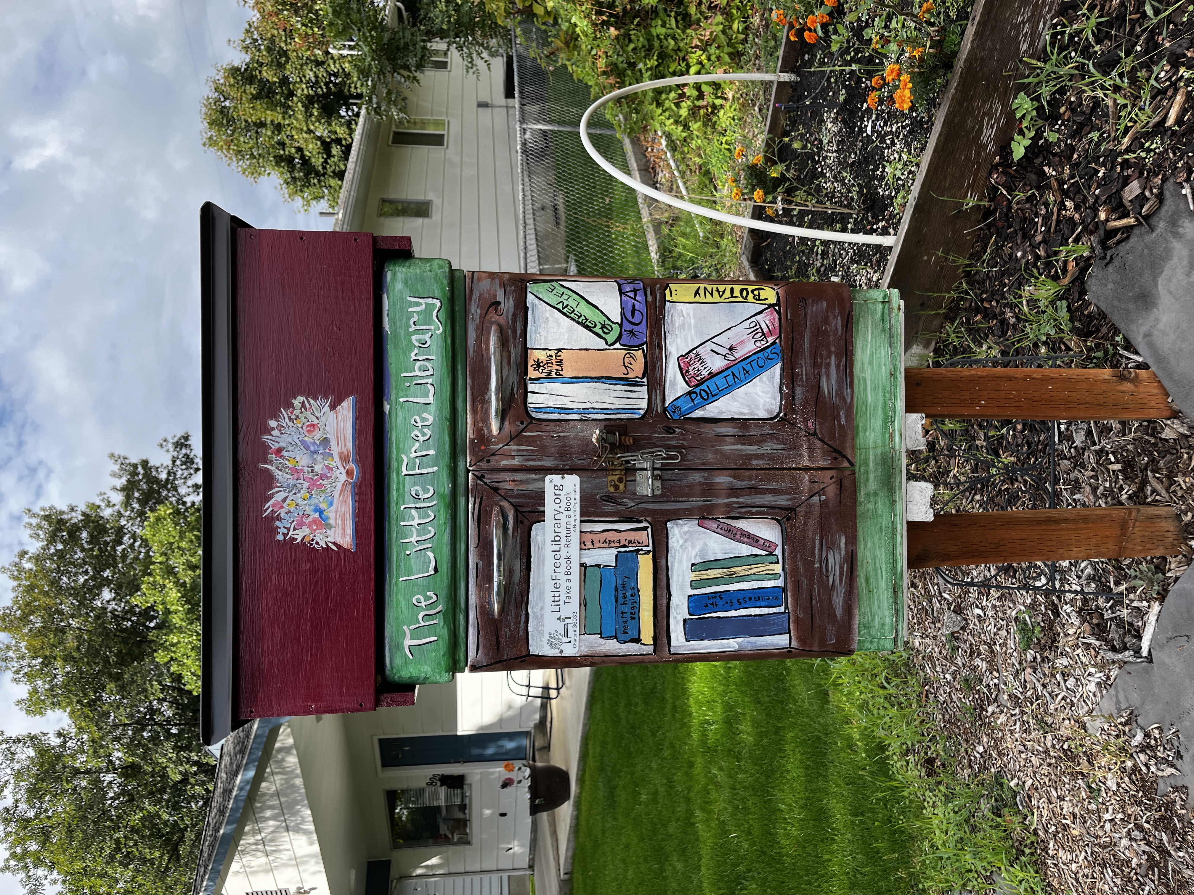 The Little Free Library at The Lewis - Clark State College Learning Garden